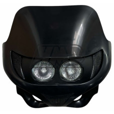 Frontal porta farol / carenagem SMILE / preto - HP